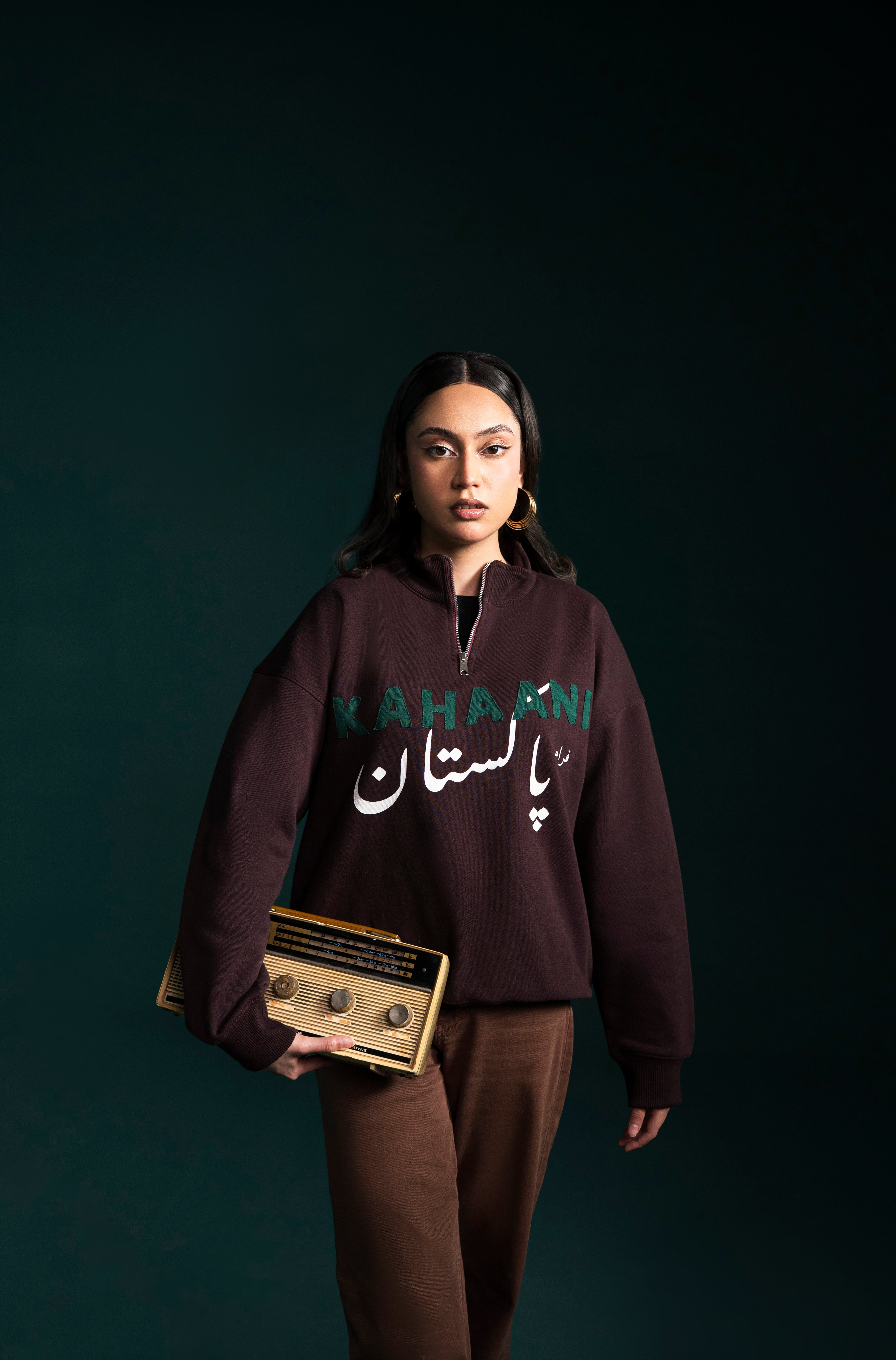 MAROON QUARTER ZIP SWEATSHIRT