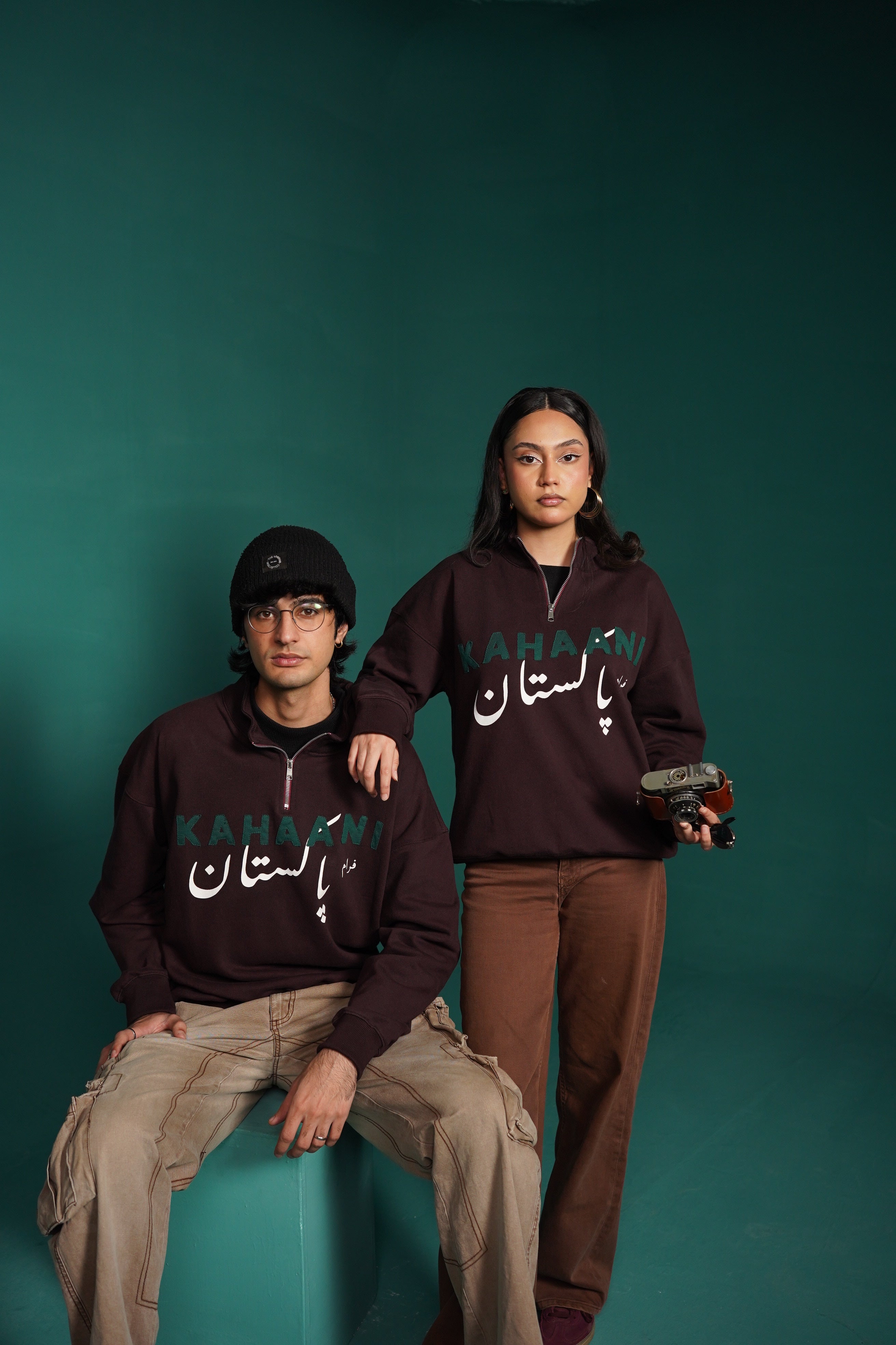 MAROON QUARTER ZIP SWEATSHIRT